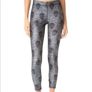 Terez Skull Leggings - Gray & Black